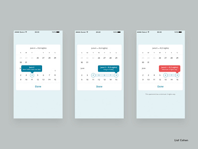 Sweet Inn — App app date picker datepicker dates design mobile mobile ux travel travel app ui ux