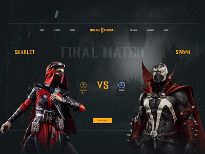 MK11 Tournament adobe xd daily mk11 mortal kombat skarlet spawn tournament