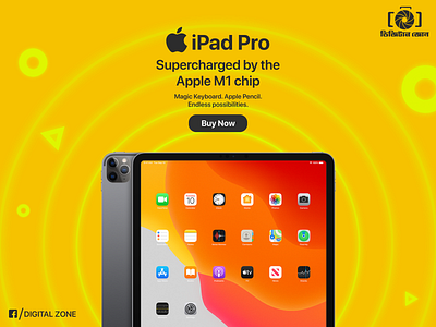Apple Ipad Pro Ad Concept advertising design apple branding concept design illustration illustrator ipadpro minimal promotional design social media design typography