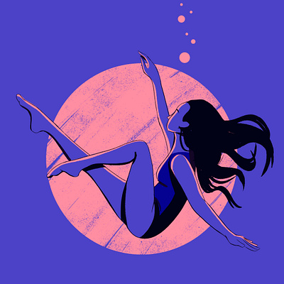 diving art doodle editorial editorial illustration illustration