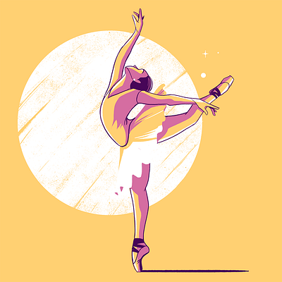Let's Dance art ballet dance editorial editorial illustration illustration minimal women