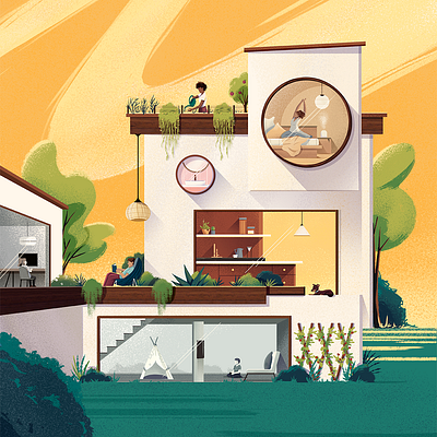 Guararapes - Espaços do Futuro architecture art back cover cover editorial editorial illustration home illustration
