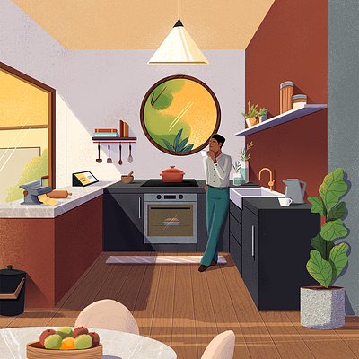 Guararapes - Kitchen architecture art back cover cover editorial editorial illustration illustration