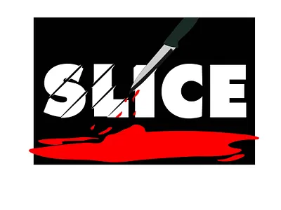 Slice Poster design graphic design horror illustration knife minimal poster slice