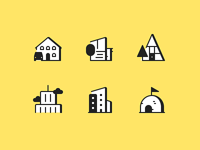 Building icons a frame building buildings cute figma house icon icon set icons igloo illustration line icons minimal modern house skyscraper spot icons symbol ui icons vector web icons