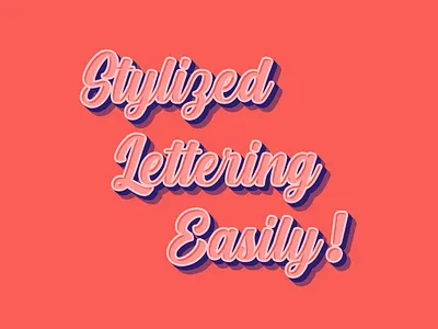 Stylized Lettering in After Effects 3d effect after effects tutorial colorful design font insideofmotion lettering motion graphics script lettering stylized tutorial typography