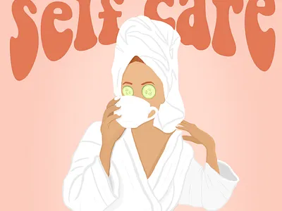 Self Care illustartor illustraion illustration illustration art illustration design illustration digital illustrations illustrator relax relaxed relaxing self self care self portrait self portrait selfcare selfie selfportrait smallbiz smallbusiness