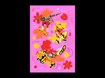MAD RAD FAB adobe adobe fresco adobe illustrator adobecreativecloud adobecreativeresidency adobecreativeresidencyfund adobedrawing girls illustration skate skateboard skateboarding vector vector art