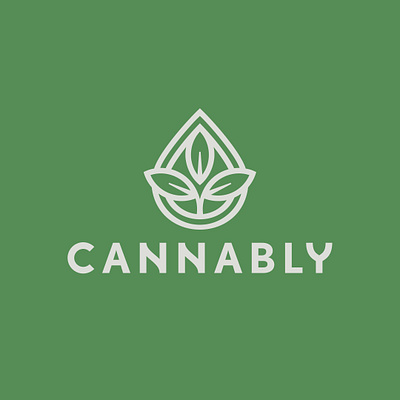 Logo Design For CBD Retailer brand identity branding cannabis cbd freelance designer green hemp logo logo design plant weed
