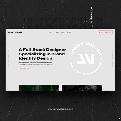 Designer Portfolio Website adobe branding design freelance graphic design homepage photoshop typography ui ux web webdesign webflow website