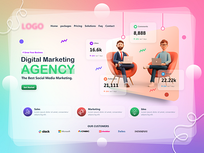 Digital Marketing Agency design digital digital marketing digital marketing agency digital marketing company digital marketing services free design minimal minimalist modern socialmedia ui ui design uidesign uiux ux web web design webdesign website