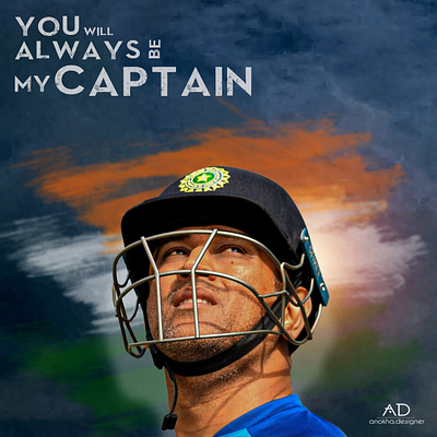 MS DHONI color colorful daily design flat minimal