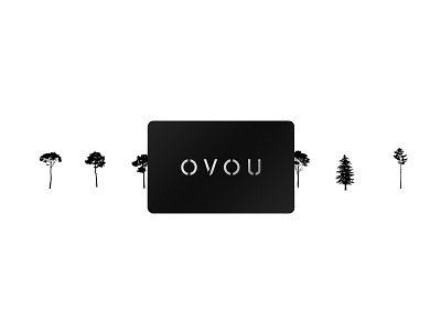 OVOU and Eco black digital eco ecofriendly elegant minimalism minimalistic ovou plastic save contact savetrees share contact smartcard tree trees ui virtual card web