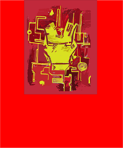 Iron Man Mask circuit illustration iron man mask poster