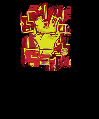 Iron Man - Mask circuit illustration iron man ironman mask poster