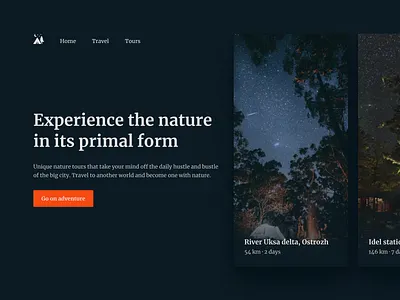 Travel agency landing page agency camping landing landing page nature tours travel travel agency travelling