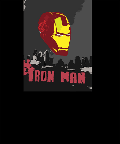 Iron Man Poster city illustration iron man iron man mask ironman mask poster poster design saving city