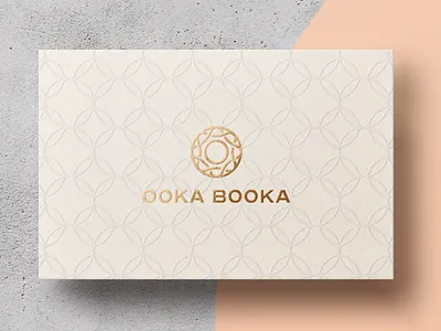 Ooka Booka Luxurious Logo Version With Added Patterns branding business card candy donut identity logo logo design lux luxury minimal mockup mockup psd panter panter vision patisserie pattern pattern design shop sweet typeface