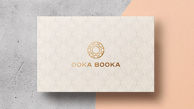 Ooka Booka Luxurious Logo Version With Added Patterns branding business card candy donut identity logo logo design lux luxury minimal mockup mockup psd panter panter vision patisserie pattern pattern design shop sweet typeface