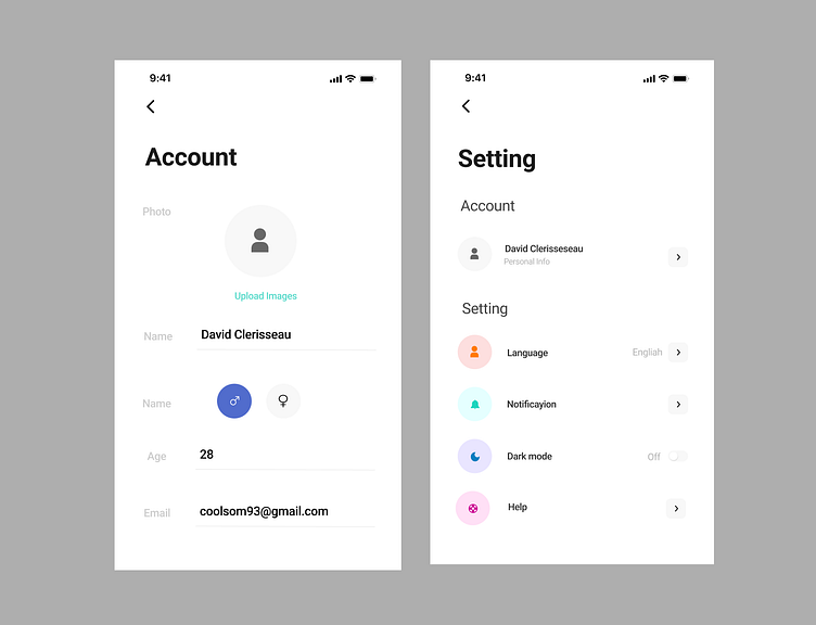 Profile UI & UX by Cool Som on Dribbble
