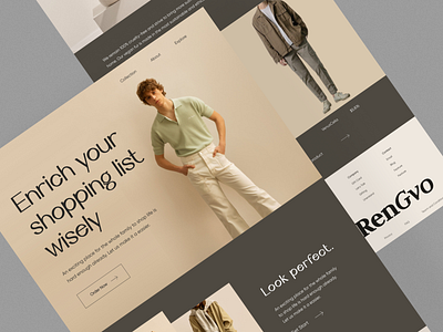 E-commerce landing page cloth shopping e shop ecommerce ecommerce store homepage landing page online shop online shopping online store product shopify store ui website design