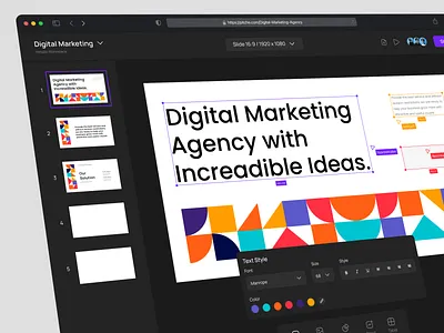 Pitche - Pitch Deck Builder builder business clean clean presentation dashboard deck desktop neat pitch pitch deck presentation ui ui design web website