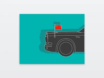 Chinese Car Market Illustration blog branding illustration personal blog web