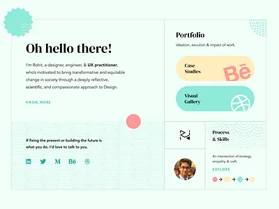 Personal Website - Theme Exploration #3 brand composition identity japanese style personal website portfolio ui design web design website