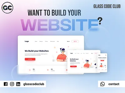 Website Service Banner (Light) ads advertising banner banner design branding website