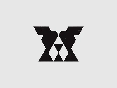 Triangle Dog animal brand identity branding brandmark cresk custom logo design dog dog logo geometric gert van duinen identity identity designer logo logo design logo designer mark symbol designer triangle logo