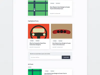 My Personal Blog blog branding minimalist ui web web design website