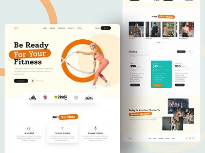 Gym Web UI Exploration || 2021 anikdesign best designer best designers branding design designer fitness gym gym logo gym website homepage ui homepagedesign landing page landingpage web web design webdesign website website concept website design