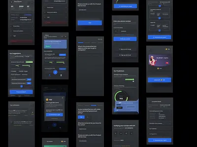 Complaint resolution mobile app - neumorphic android cards clean complaint dark dark theme form gradient list meter mobile app mobile ui motion neomorphism neumorphic offers resolution ui uiux ux