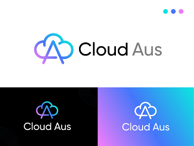 Cloud + A + Data a b c d e f g h i j k l m brand identity branding clean design cloud cloud store creative creative logo mark data process ecommerce gradient logo logo design logo designer minimal modern logo modern logo design n o p q r s t u v w x y z security sky logo startup logo