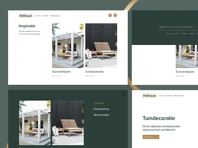 Hillhout - Visual design branding concept design desktop design fences garden ui