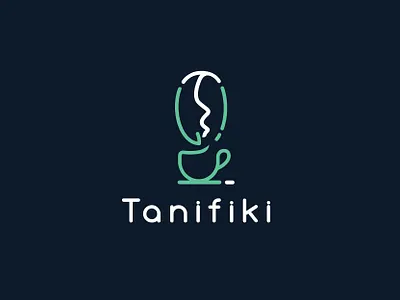 Tanifiki coffee Logo clean coffee coffee logo design creative logo professional tanifiki tanifiki