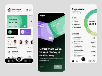 expensiva fintech: mobile app activity analytics app design expenses finance mobile app financial mobile app fintech app fintech mobile app mobile mobile app mobileapp money payment payments app payments mobile app transactions ui user interface