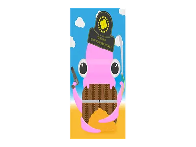 Octopus pirate animal design illustration octopus pirate the character vector
