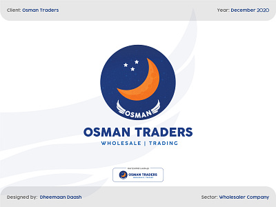 Osman Traders | Wholesale - Trading adobe illustrator brand design branding design dheemaansdimension flat illustration illustrator logo logo design traders logo vector