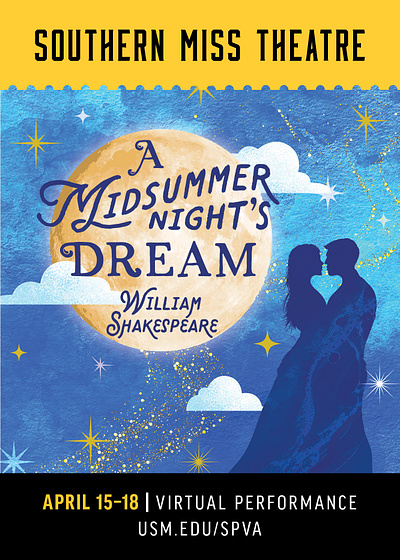 Southern Miss Theatre | A Midsummer Night's Dream digital illustration photoshop theater posters