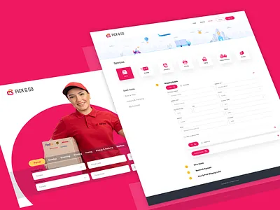 Pick and Go figma graphic design interaction design prototype ui design ui ux design