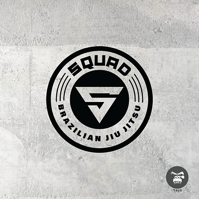 SQUAD Brazilian Jiu Jitsu bold logo branding logo logo design logodesign minimalist logo sports logo