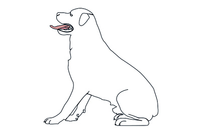 Dog one line art design fiverr flyer illustration line art logo one line art poster ui ux vector