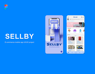 Sellby - an e-commerce app like OLX ecommerce figma marketing olx simple design ui ui design uiux ux