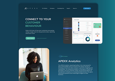 Website Design - APEXX Global branding fintech homepage ui infographic landingpage website design