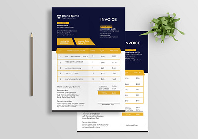 I will design professional invoice template invoice invoice design order from quotation template