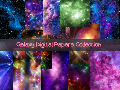 galaxy digital papers collection animation digital galaxy graphic design ia logo motion graphics