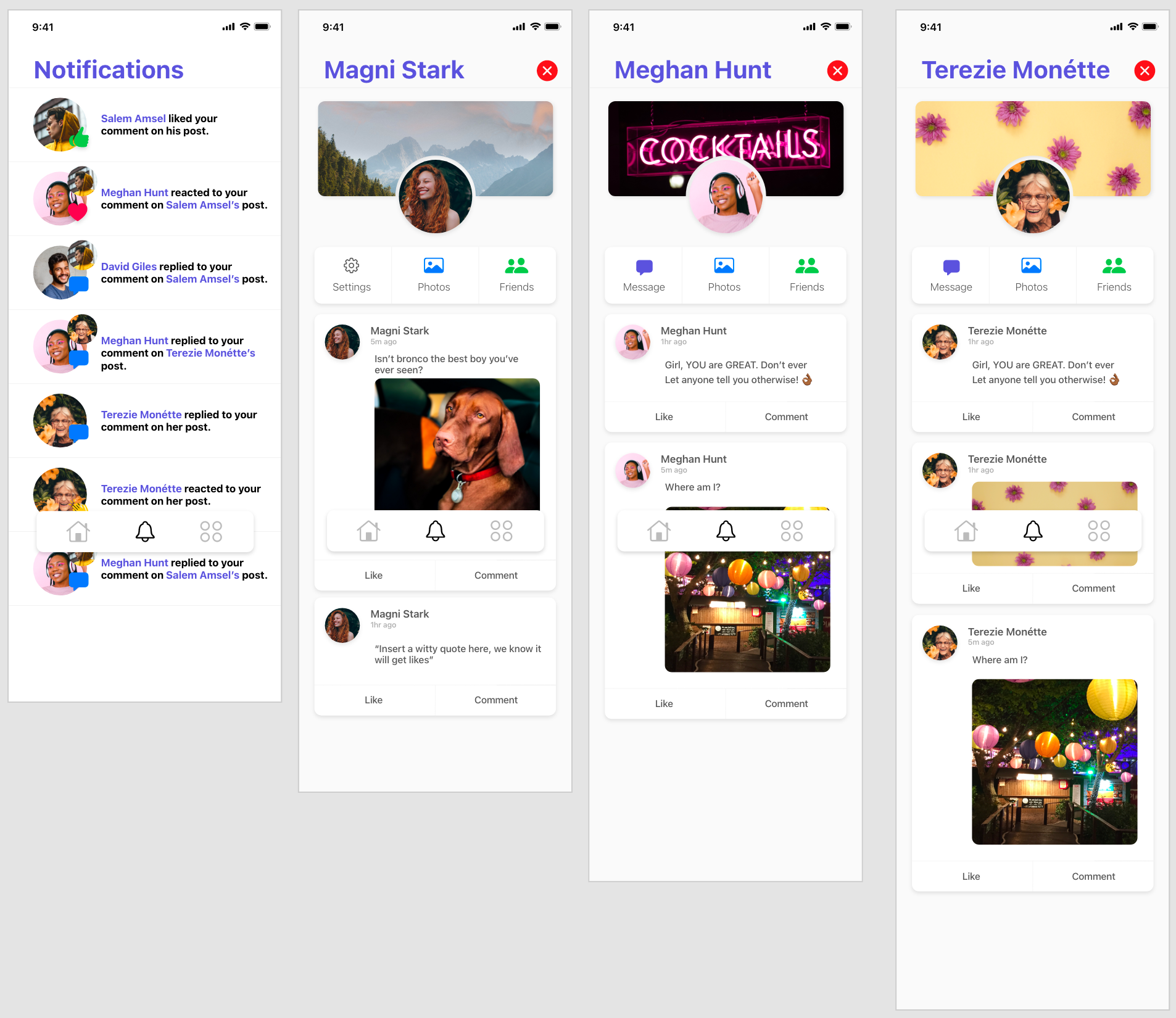 Example of Simple Social