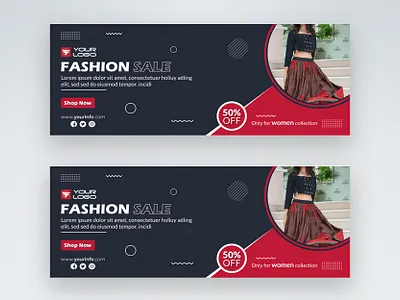 Social media cover design business color concept creative design ecommerce facebook cover fashion graphic design logo modern social media