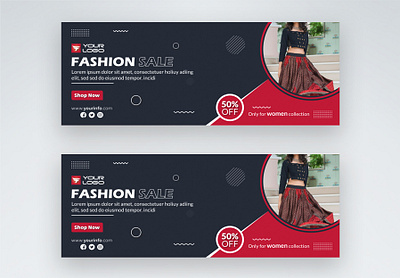 Social media cover design business color concept creative design ecommerce facebook cover fashion graphic design logo modern social media